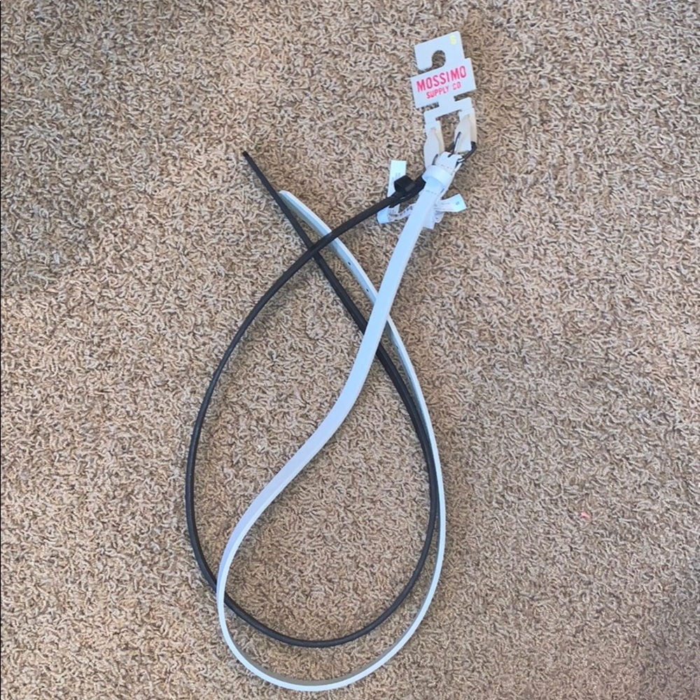 NWT Black and White Belts